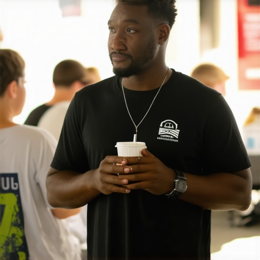 Community Engagement in Columbus A Columbus business owner participating in a local community event, highlighting local involvement's impact on SEO