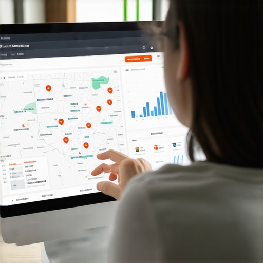 Person analyzing Ohio local SEO metrics on a computer monitor