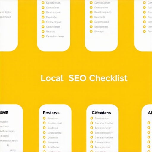 Illustration of a checklist for improving Ohio local SEO