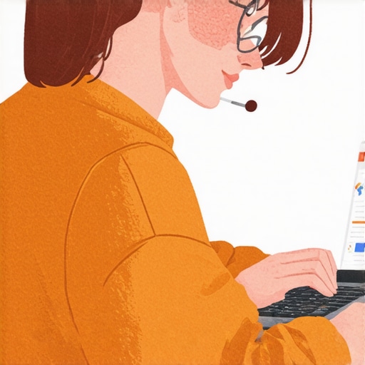 Business owner optimizing Google My Business listing on a laptop in Columbus Ohio