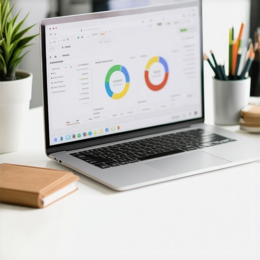 Laptop showing SEO analytics dashboard for Ohio local businesses