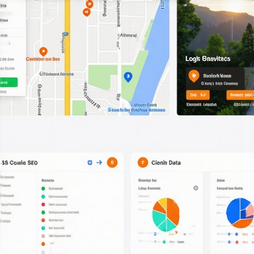 Screenshot of local SEO dashboard displaying rankings, reviews, and citation consistency