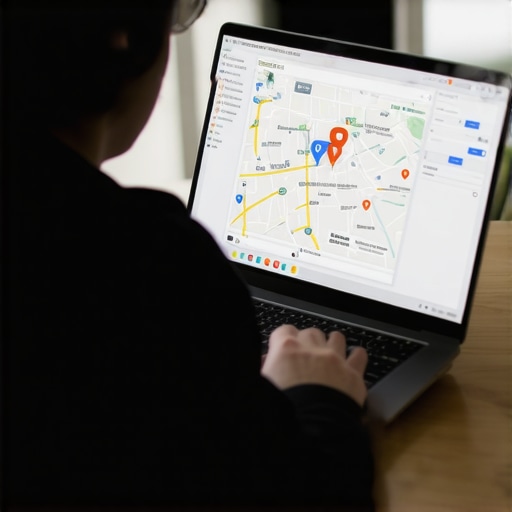 Person reviewing Columbus local SEO strategies on laptop